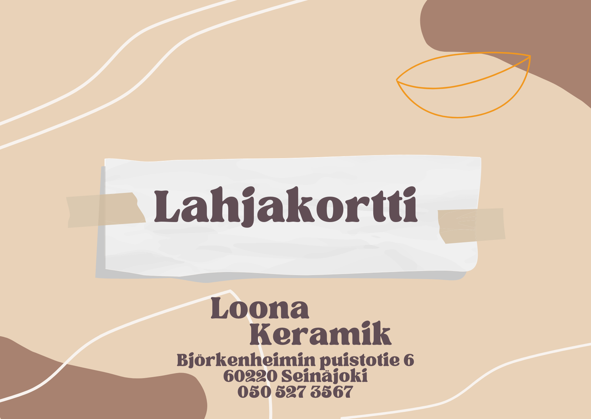 Loona Keramik lahjakortti